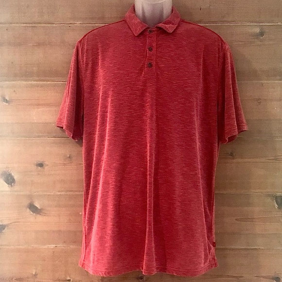 Tommy Bahama Java Red Island Zone Polo Shirt SZ L - Picture 1 of 3